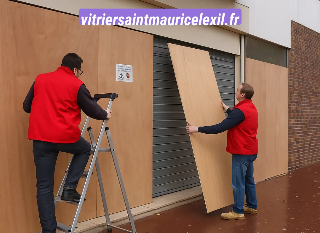 Mise en sécurité fermeture provisoire Saint-Maurice-l'Exil