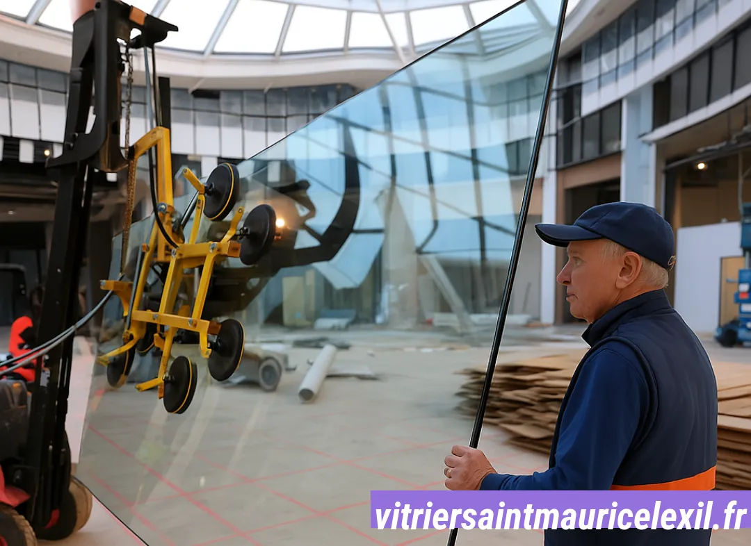 Remplacement de vitrine magasin Saint-Maurice-l'Exil